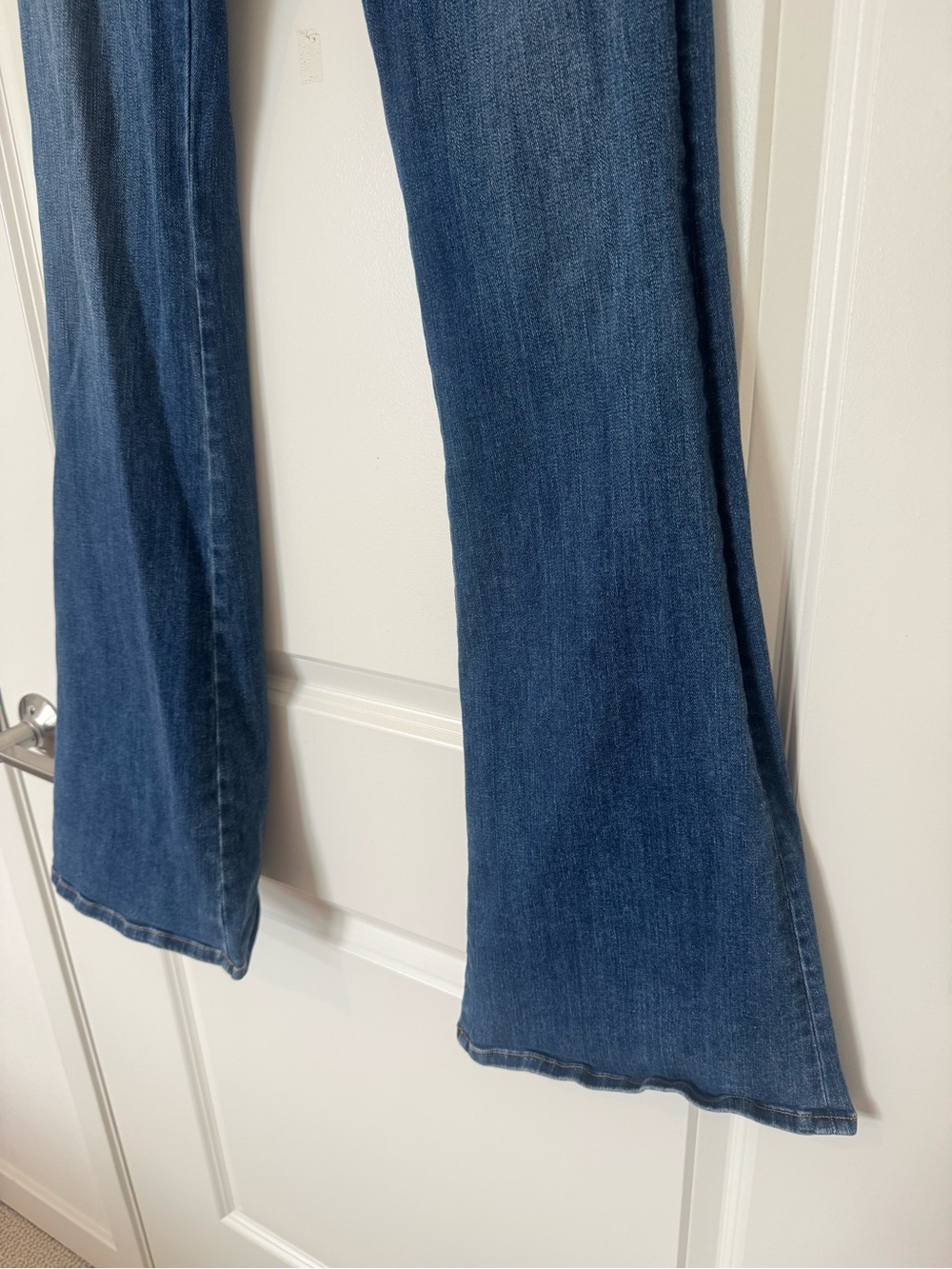 Ramy Brook High-Rise Flared Jeans in Dark Blue - Picture 3 of 9